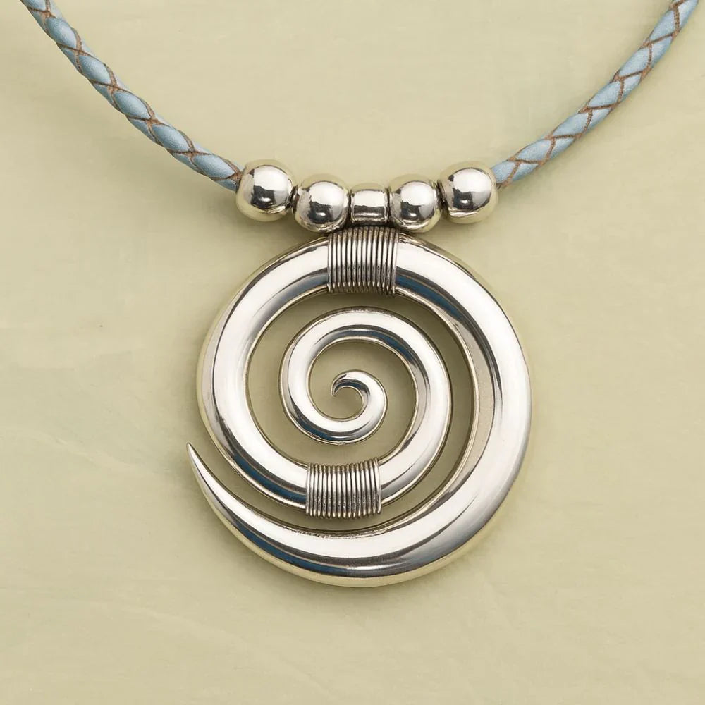 Spiral Silver Necklace