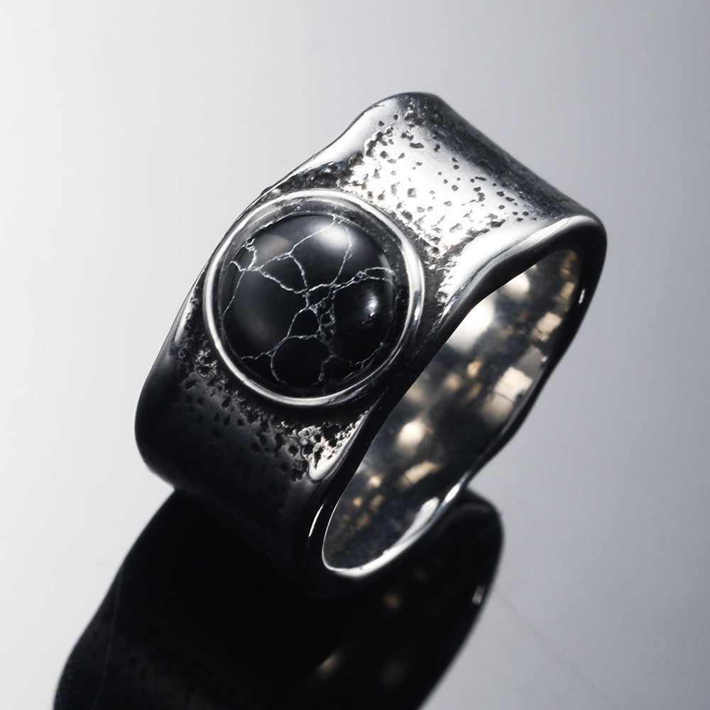 Statement Black Tourmaline Ring