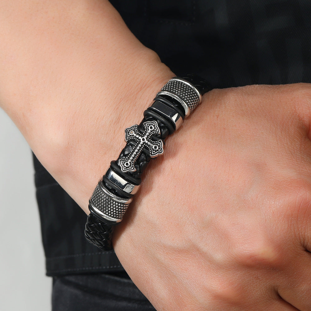 Statement Cross Bracelet