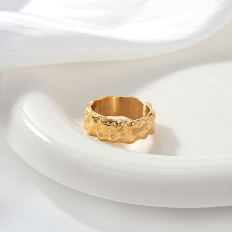 Textured Gold Ring