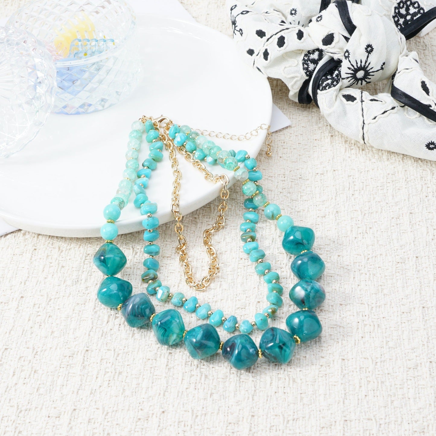 Turquoise Beaded Necklace