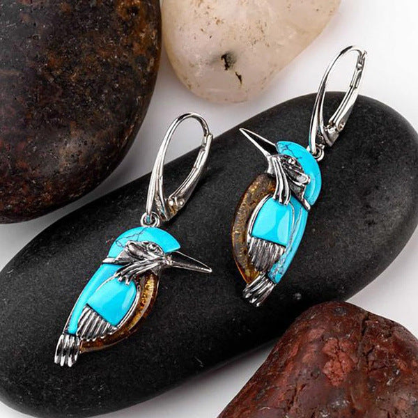 Turquoise Kingfisher Earrings