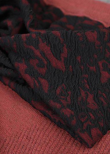 High Neck Red Sweaters Long Sleeve Clothes for