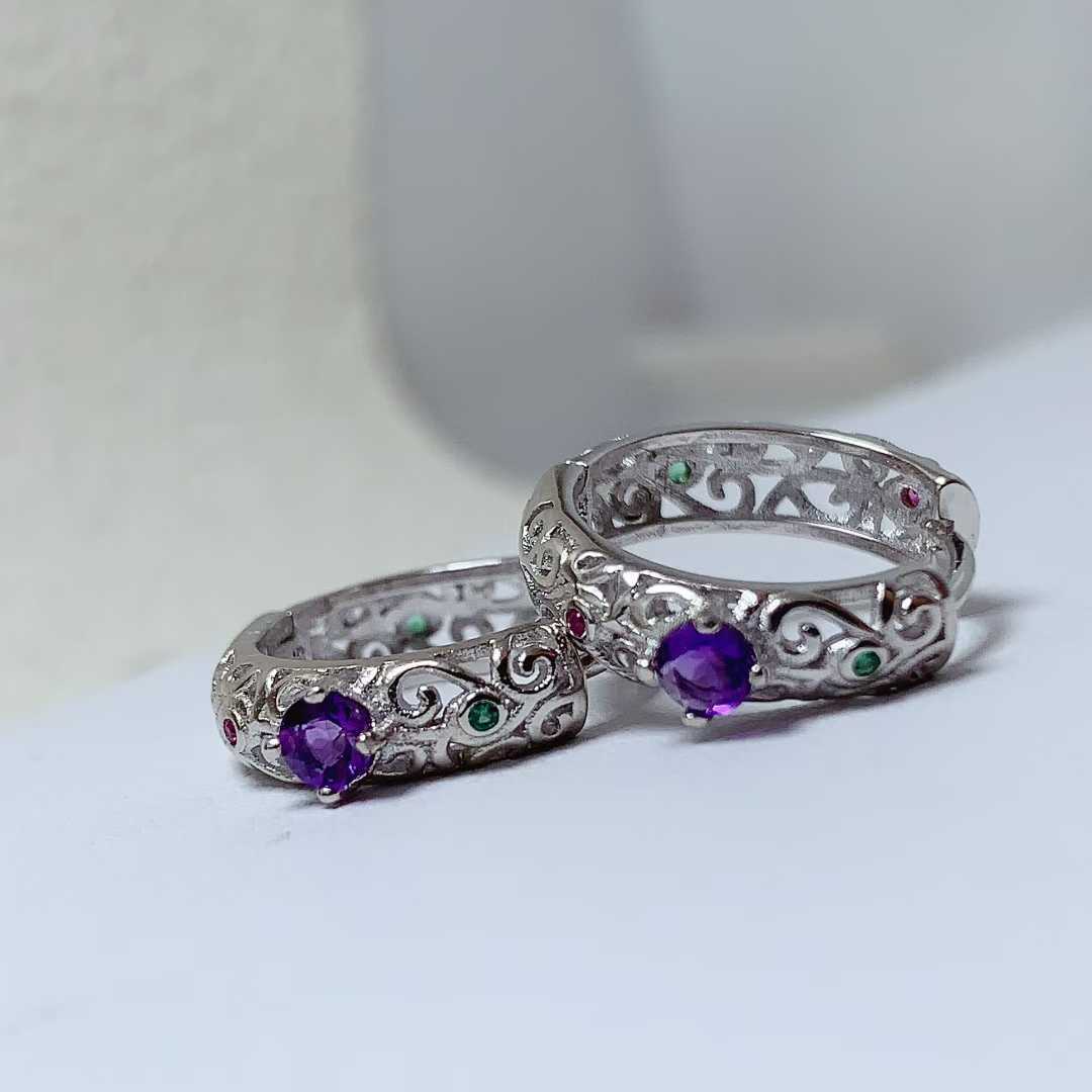 Vintage Amethyst Earrings