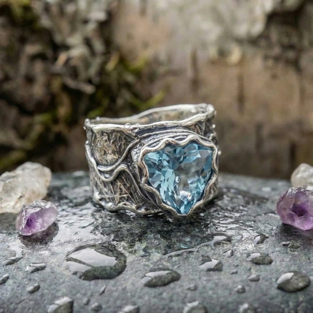 Vintage Blue Gemstone Ring