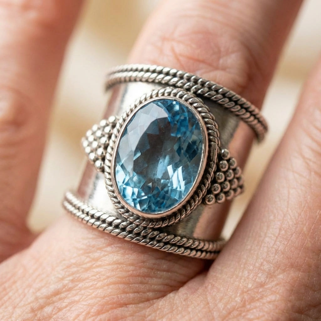Blue Topaz Ring