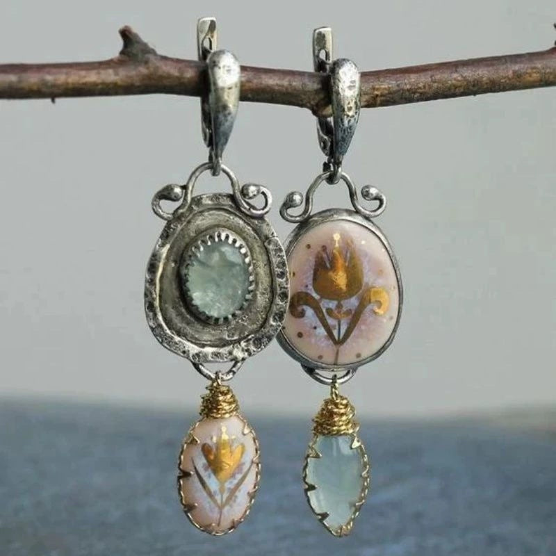 Vintage Botanical Earrings