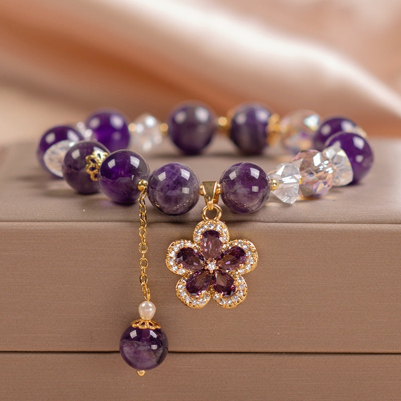 Vintage Crystal Floral Tassel