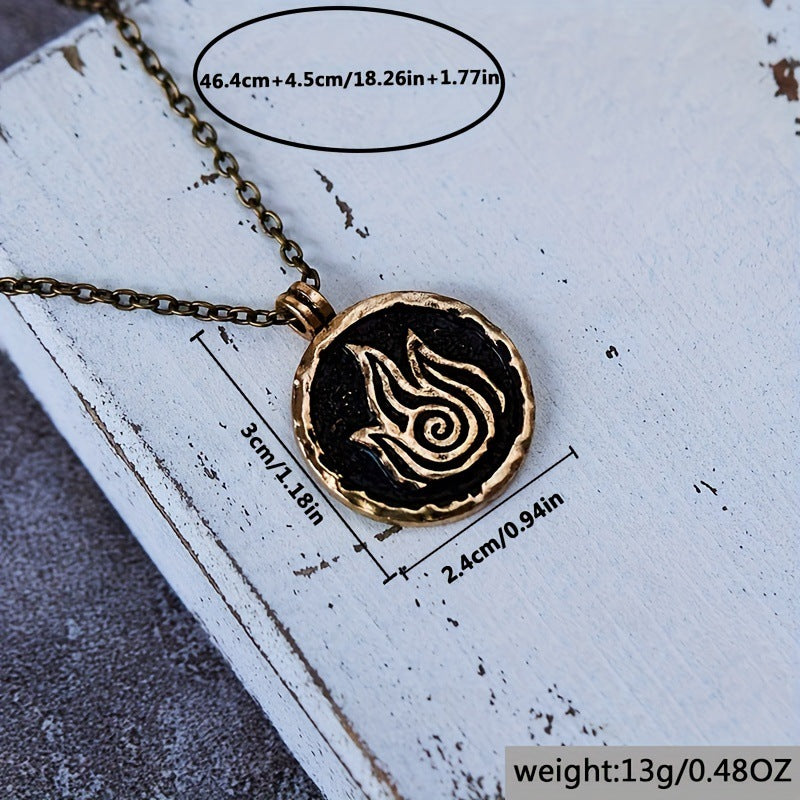 Vintage Flame Necklace