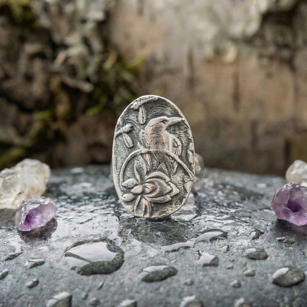 Vintage Flower Statement Ring