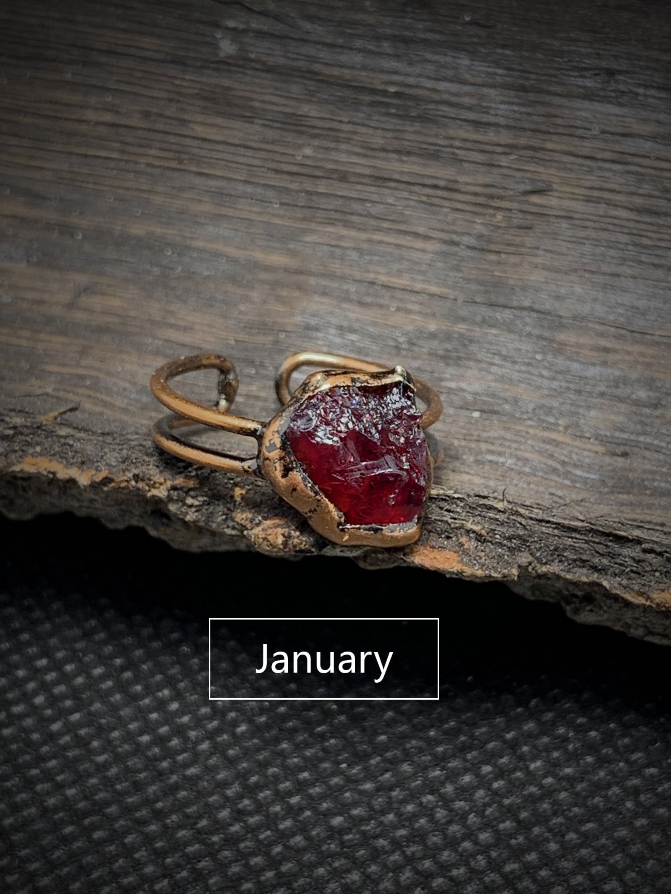 Vintage Garnet Statement Ring