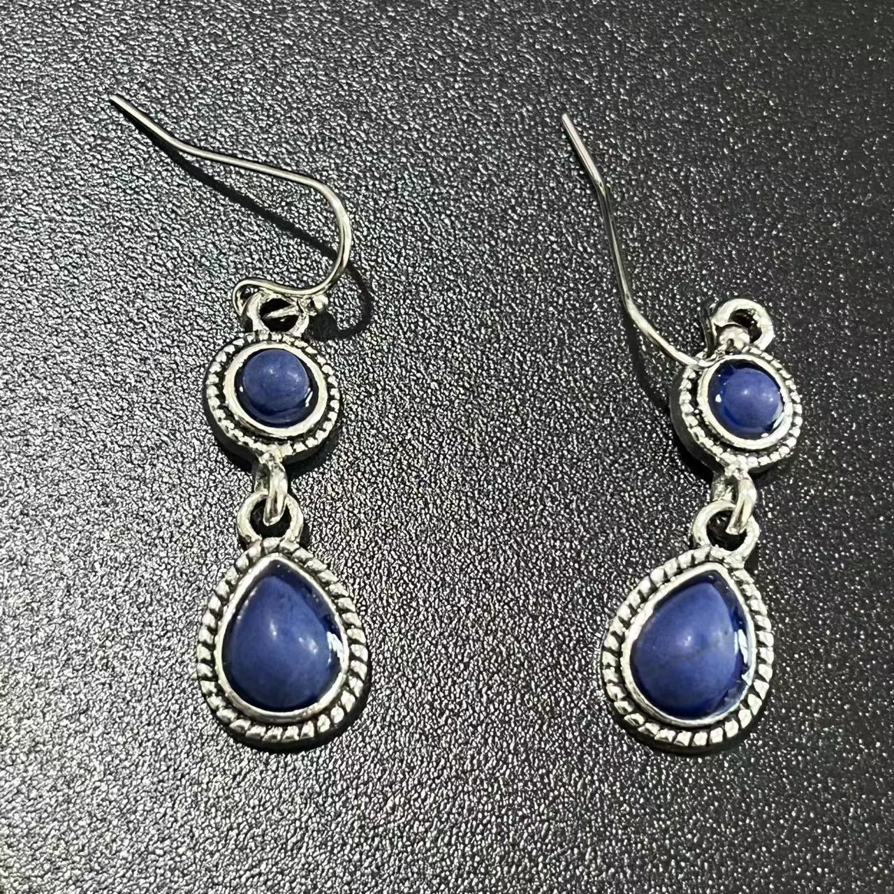 Vintage Lapis Earrings