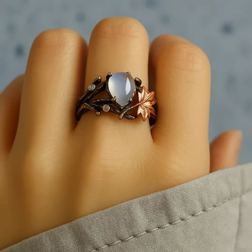 Vintage Moonstone Branch Ring