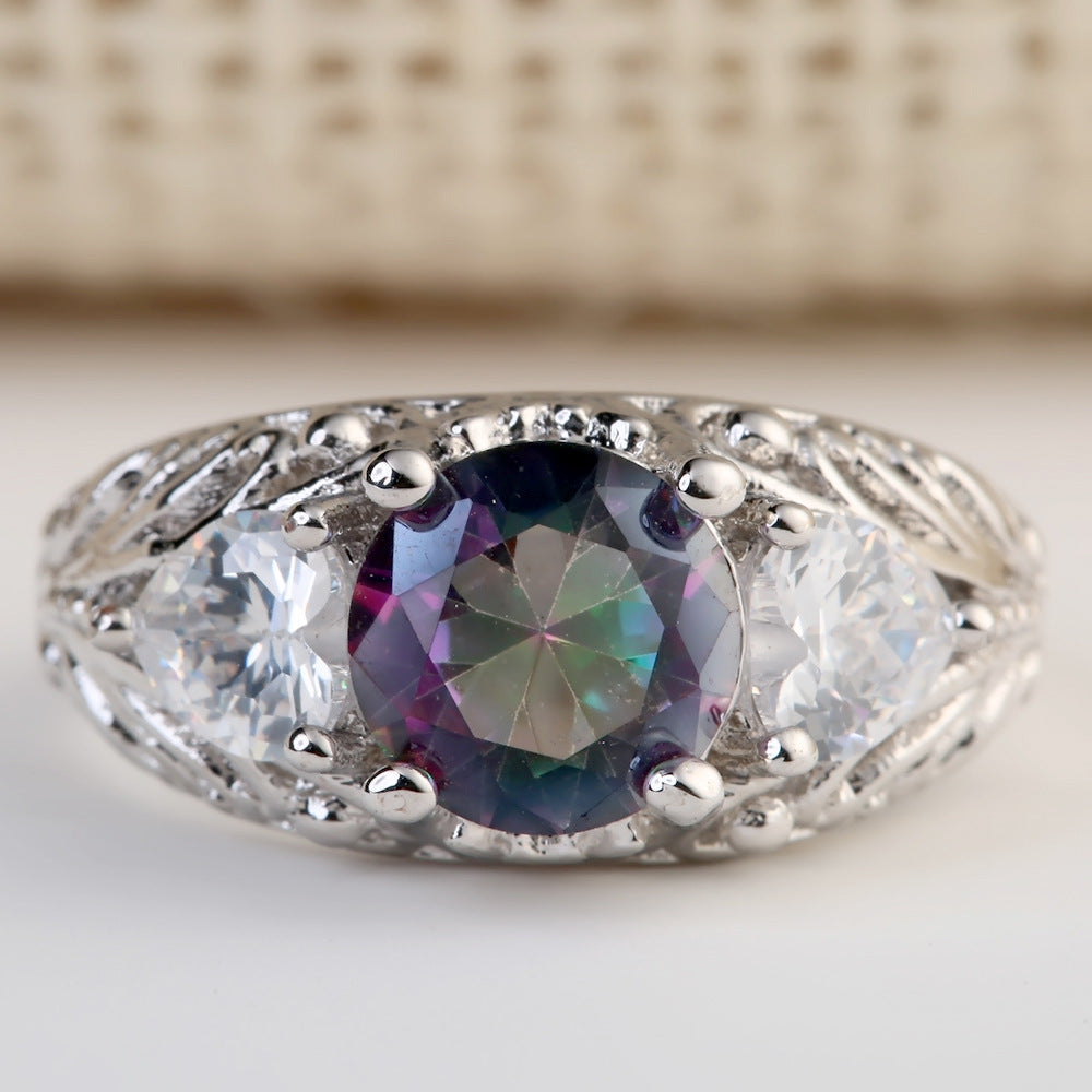 Vintage Mystic Topaz Ring