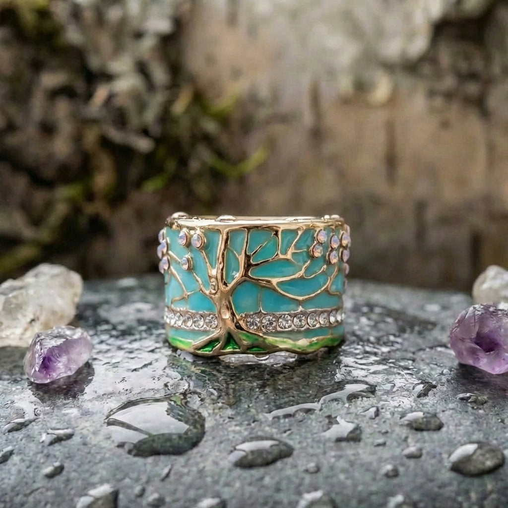 Vintage Opal Tree Ring
