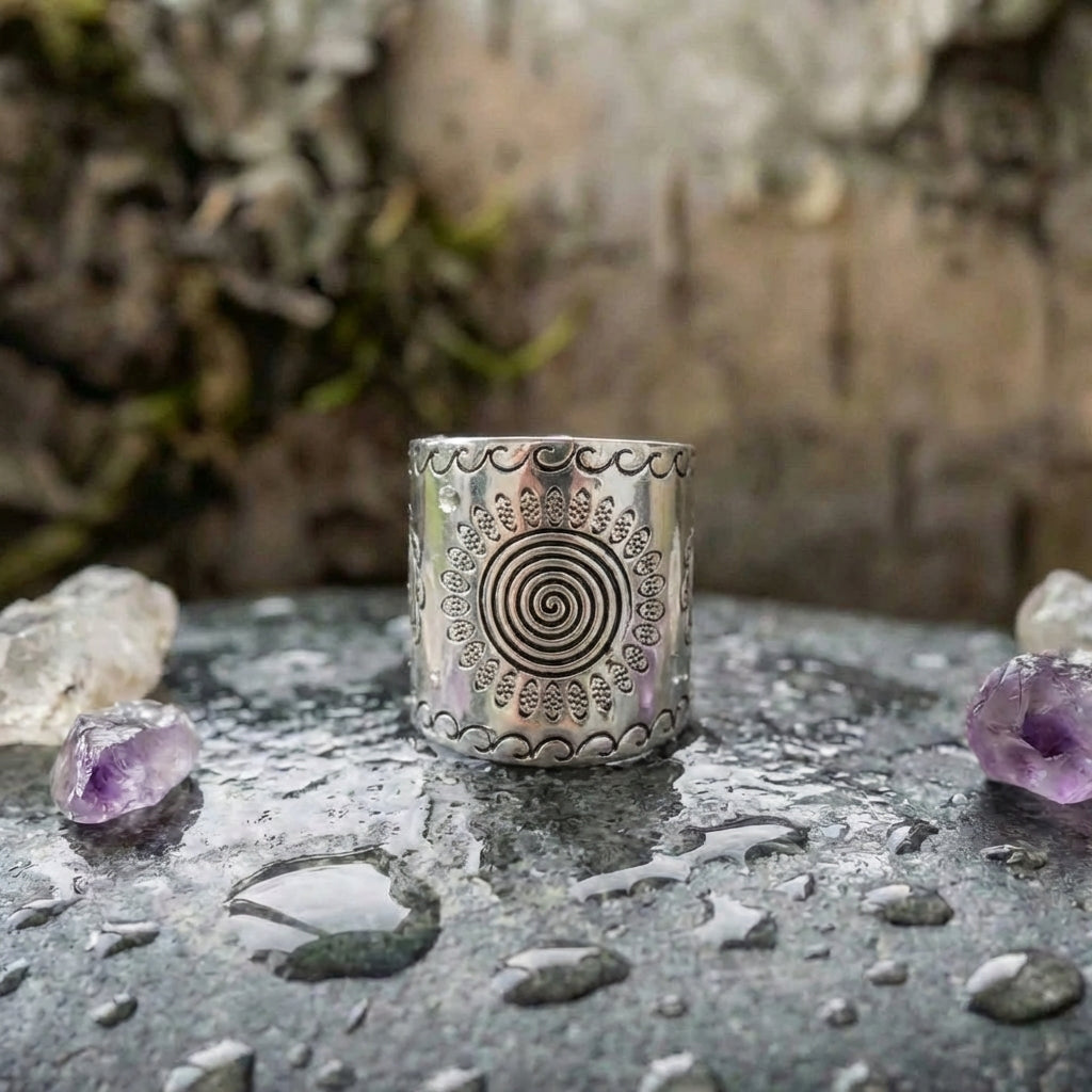 Vintage Spiral Silver Ring