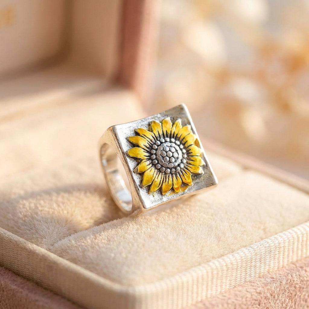 Vintage Sunflower Ring