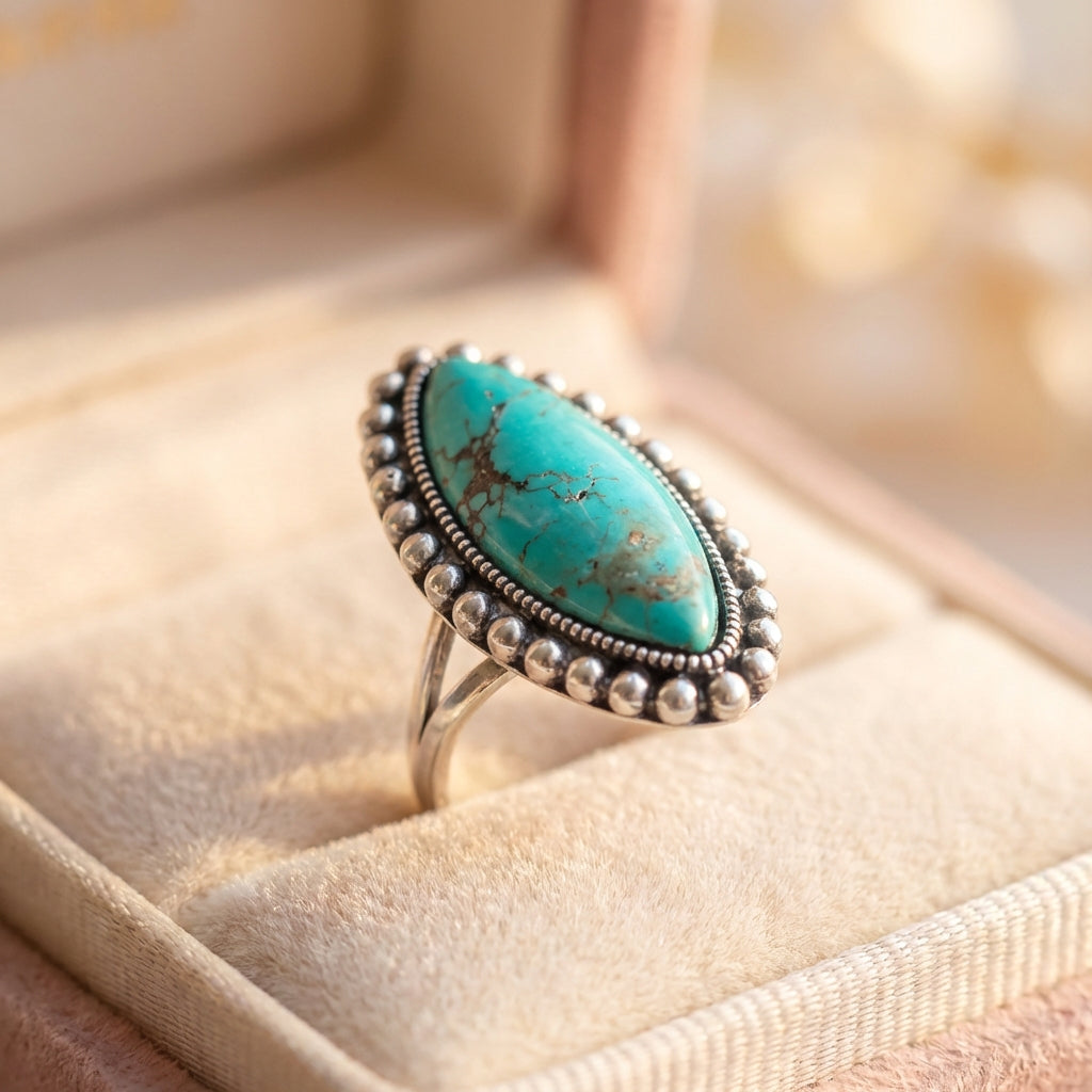Vintage Turquoise Stone Ring