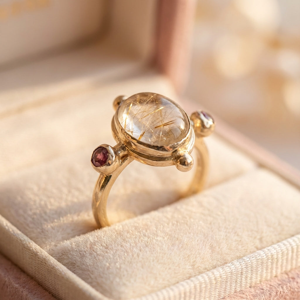 Vintage White Stone Ring