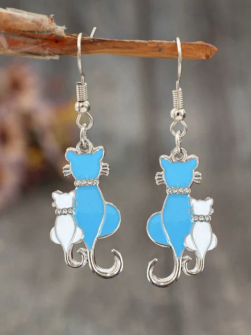 Whimsical Cat Earrings