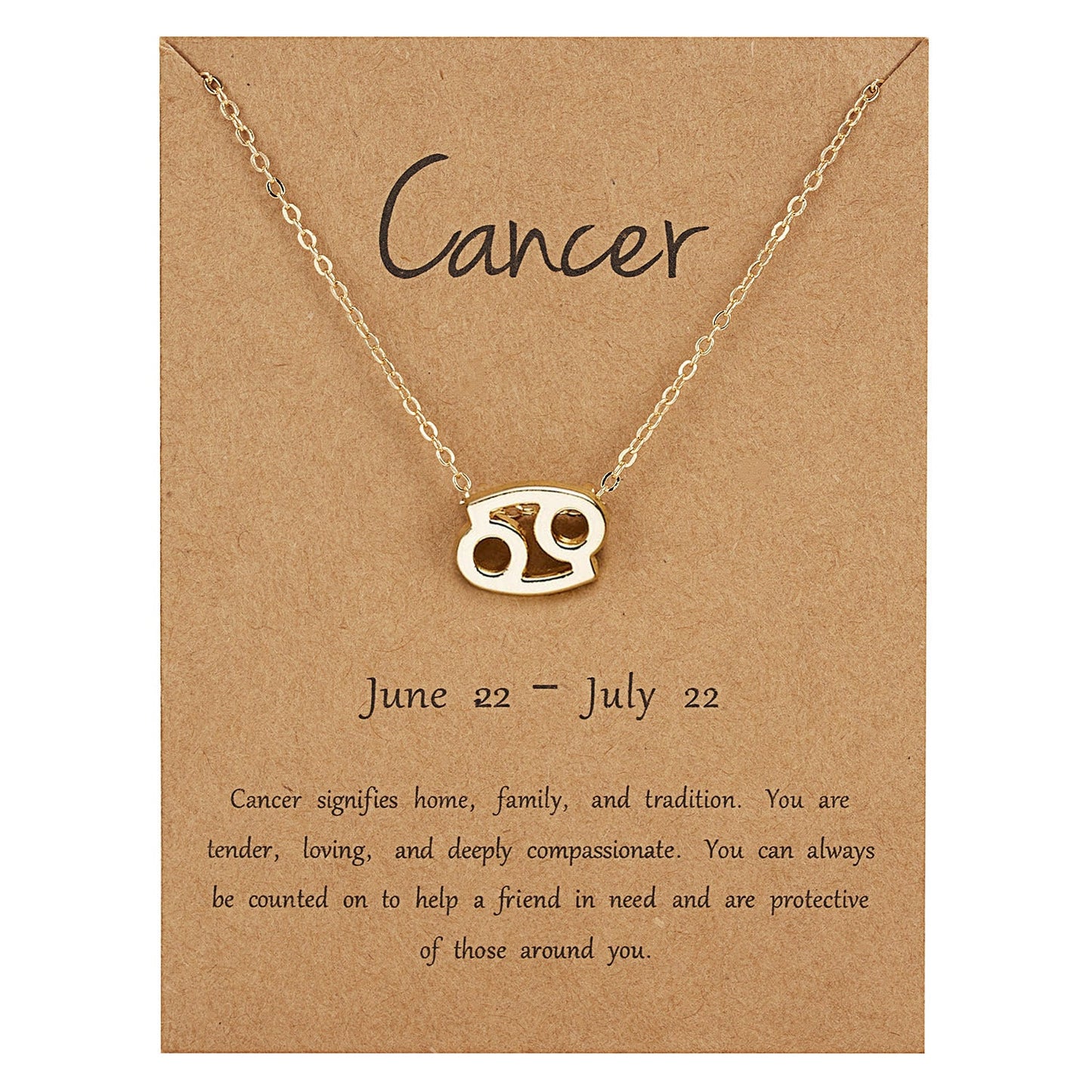 Zodiac Cancer Necklace