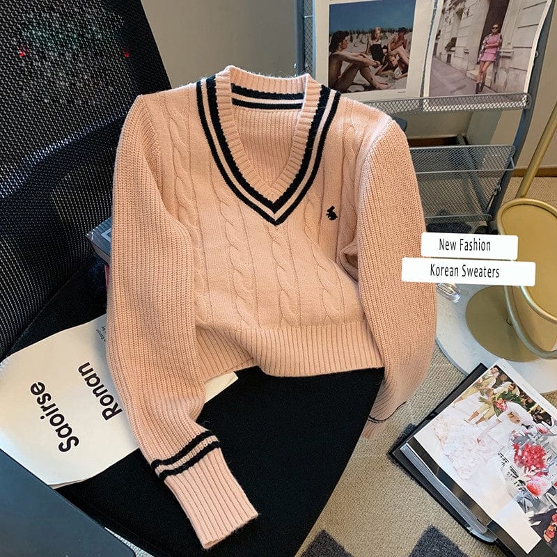 CD | Coreea de moda tricotate jumper