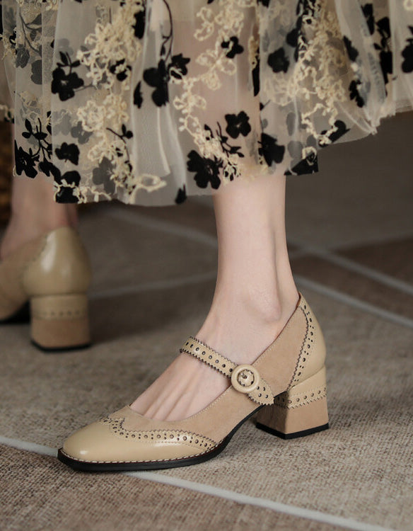 CD | Femei brogue stil elegant clasic tocuri groase