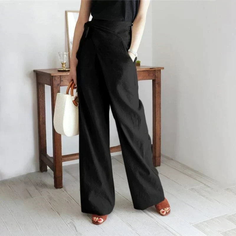 CD | Pantaloni eleganți cu talie înaltă