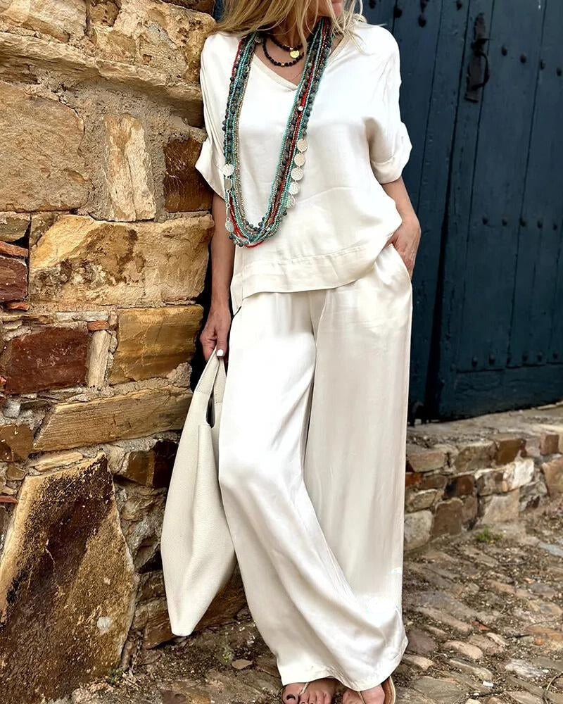 CD | Set eleganță cu bluză și pantaloni