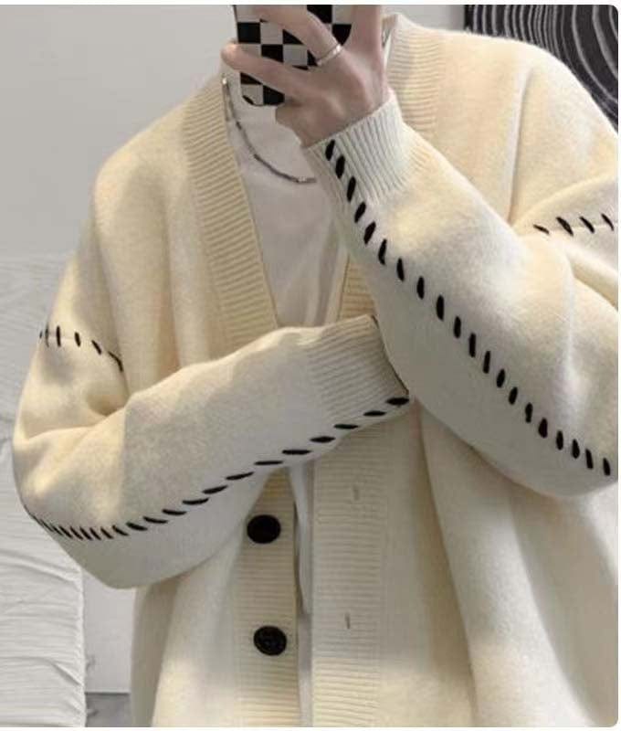 CD | Pulover cardigan cu decolteu în V Vintage