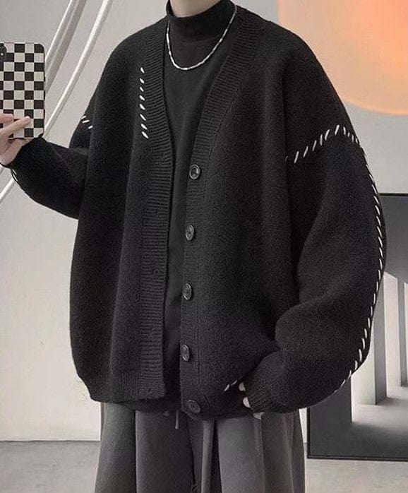 CD | Pulover cardigan cu decolteu în V Vintage