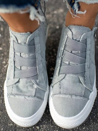 CD | Femei Canvas Low Heel All Season Sneakers