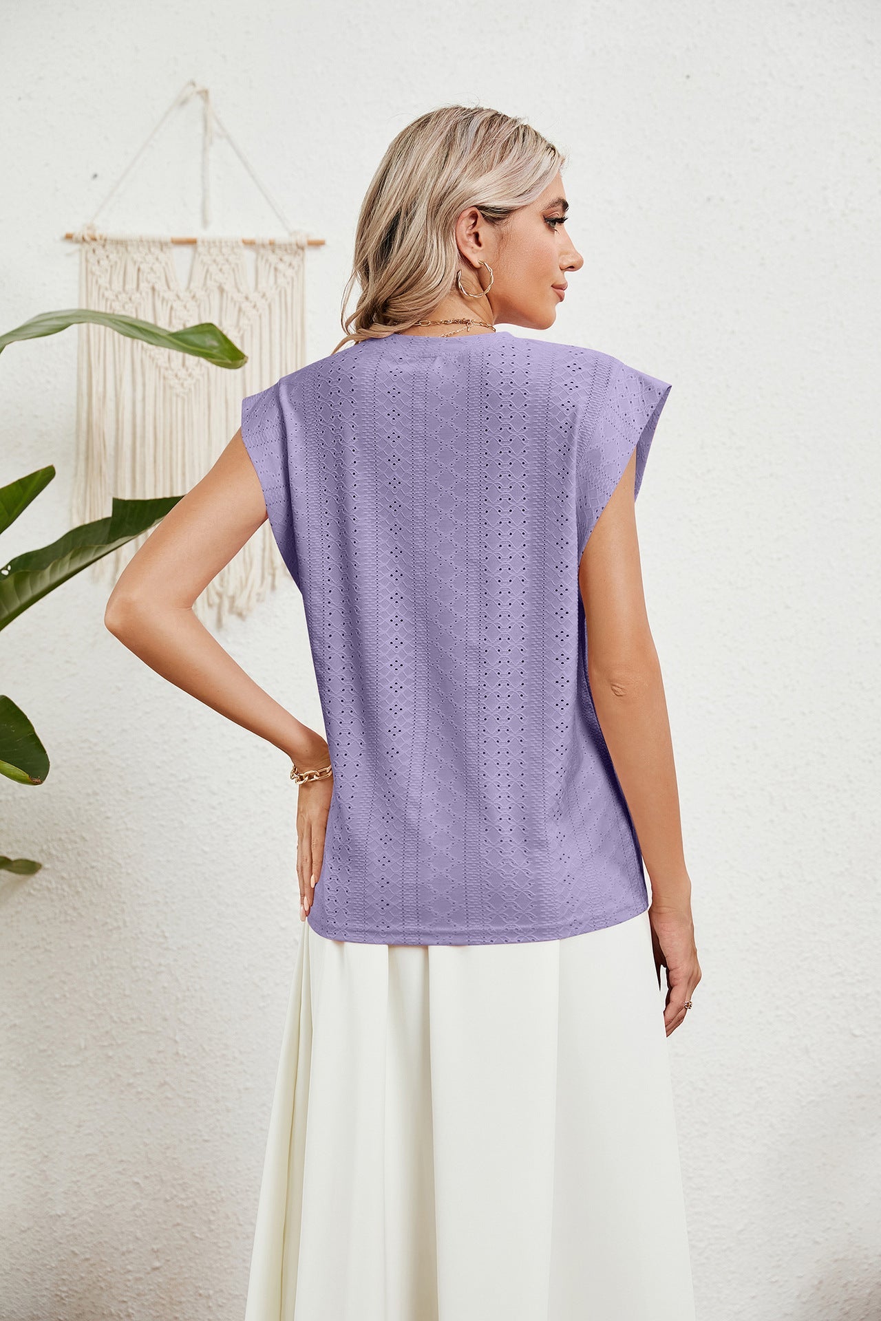 CD | Gilet d'été T-shirt à manches courtes creuses