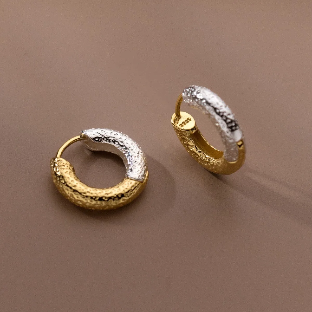 Gold & Silver Hoop Earrings