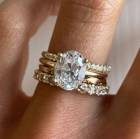 Zirconia Bright Ring Set