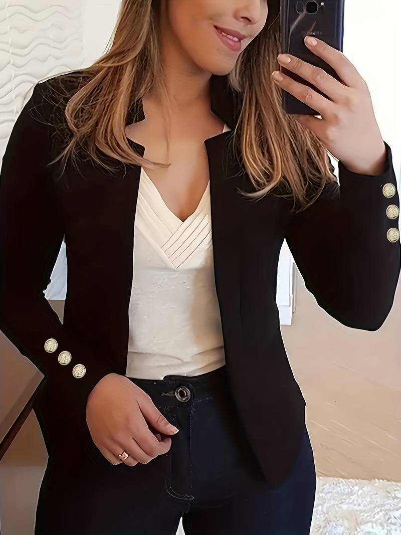 CD | blazer casual cu mâneci lungi și nasturi