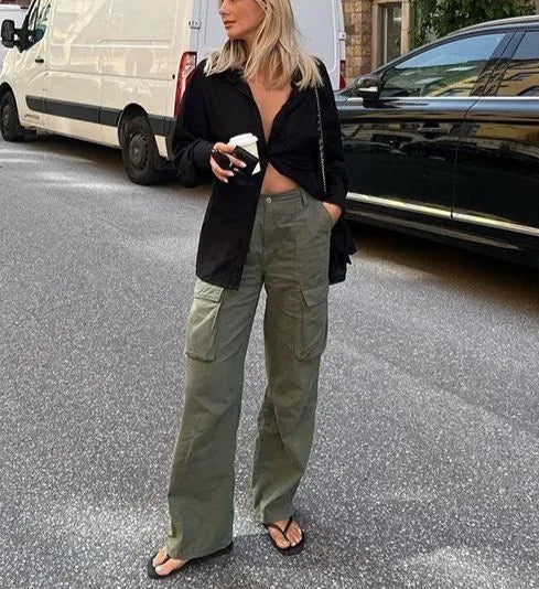 CD | Pantaloni casual cargo pentru femei