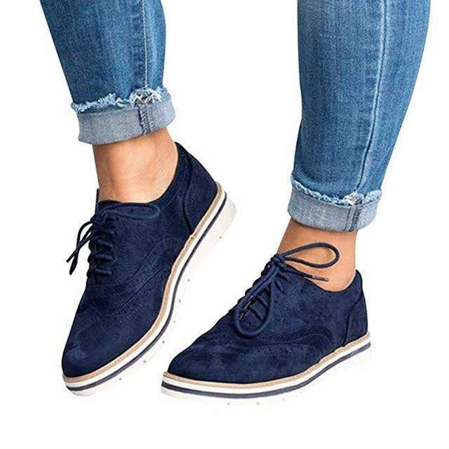CD | Femeii Casual dantelă până Oxfords Flats
