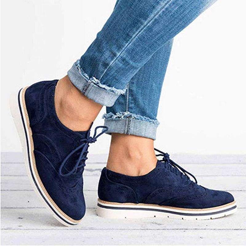 CD | Femeii Casual dantelă până Oxfords Flats
