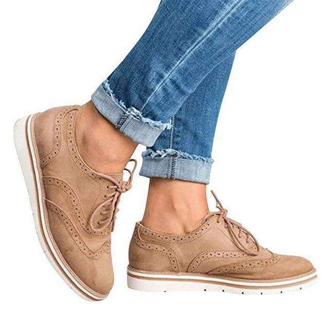 CD | Femeii Casual dantelă până Oxfords Flats