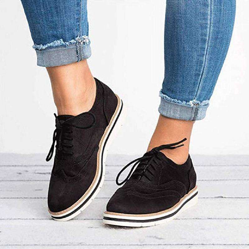 CD | Femeii Casual dantelă până Oxfords Flats