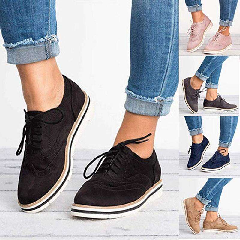 CD | Femeii Casual dantelă până Oxfords Flats