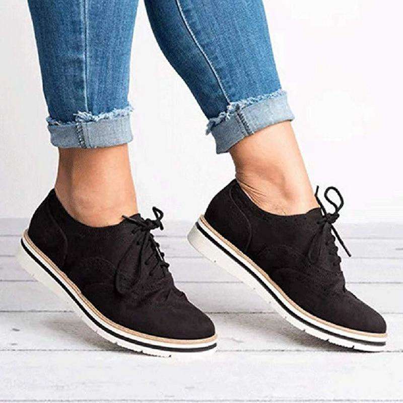 CD | Femeii Casual dantelă până Oxfords Flats