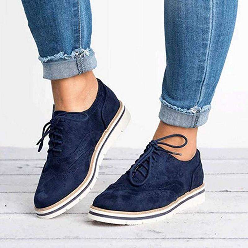 CD | Femeii Casual dantelă până Oxfords Flats