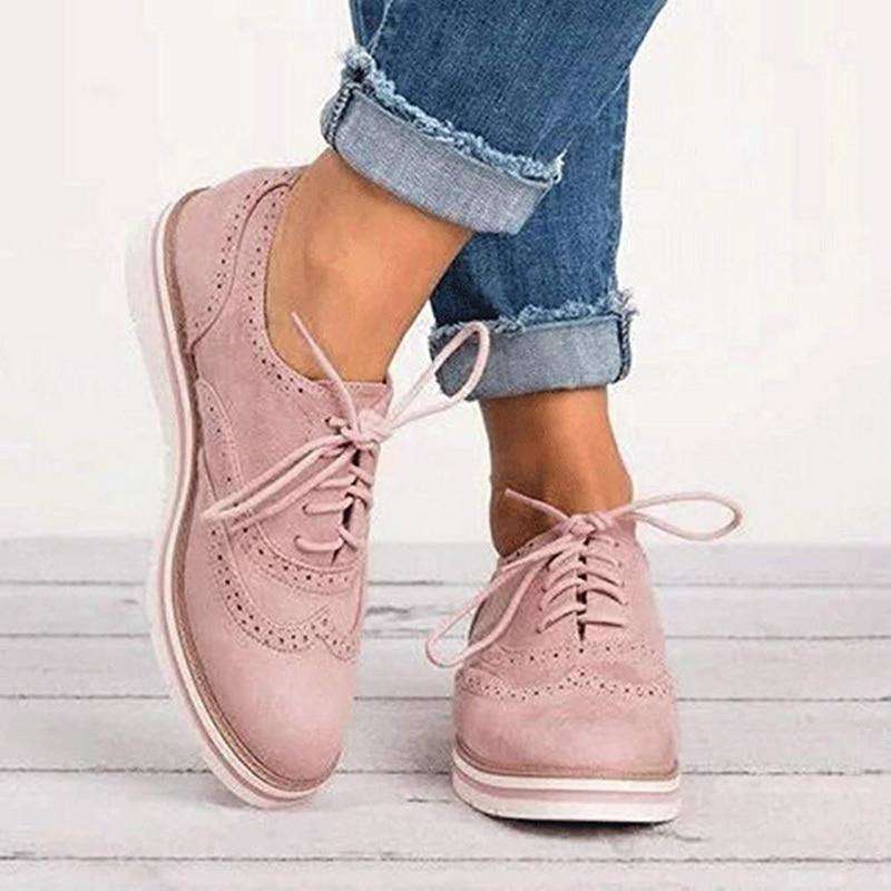 CD | Femeii Casual dantelă până Oxfords Flats