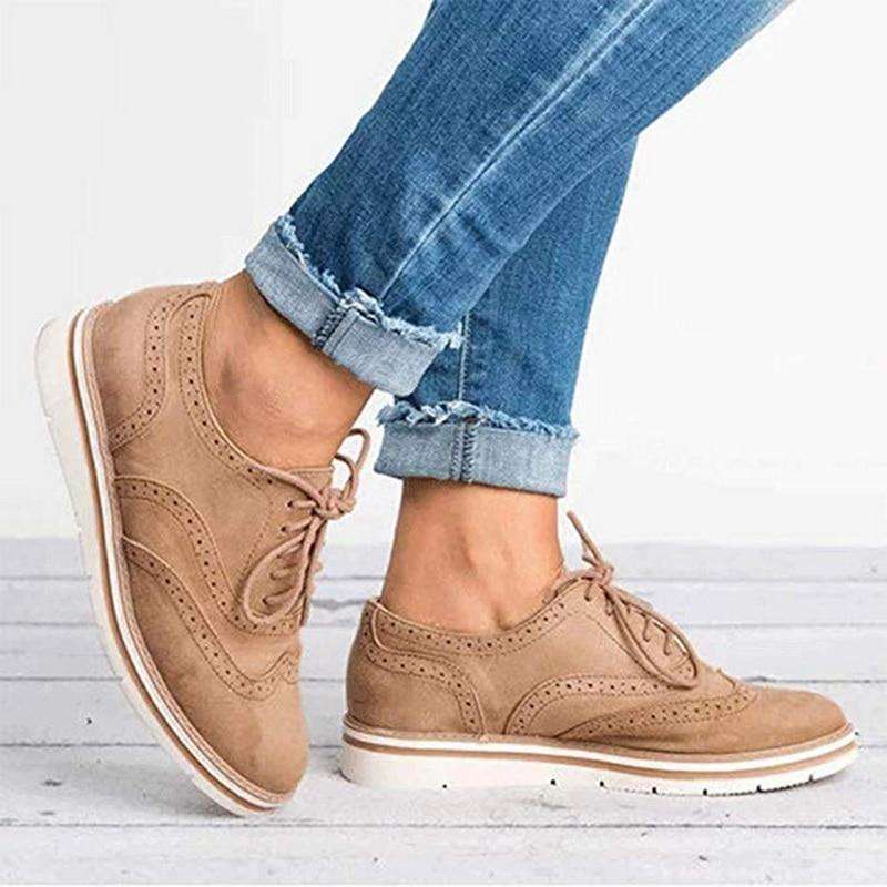 CD | Femeii Casual dantelă până Oxfords Flats