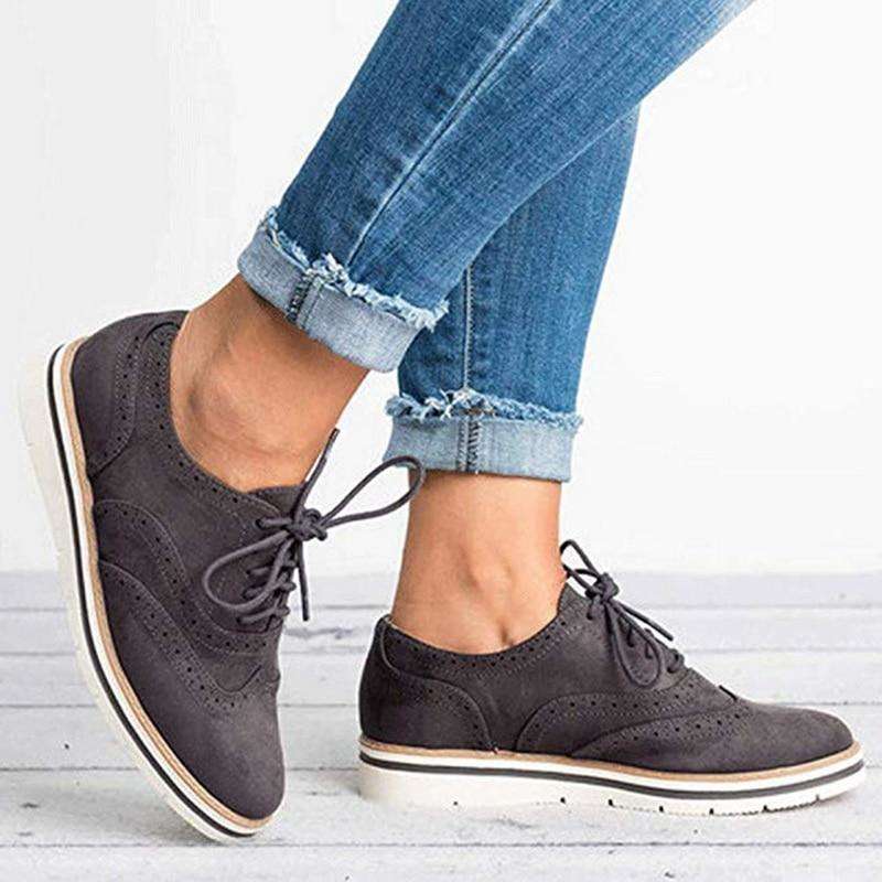 CD | Femeii Casual dantelă până Oxfords Flats