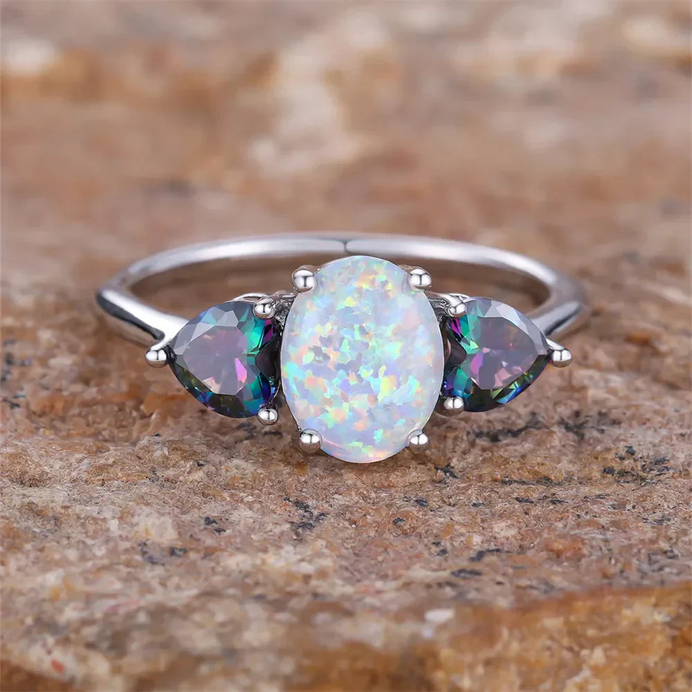 Colorful Opal Ring