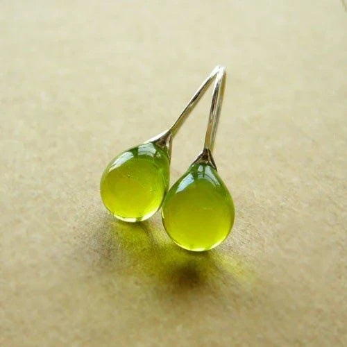 Olive Crystal Earrings
