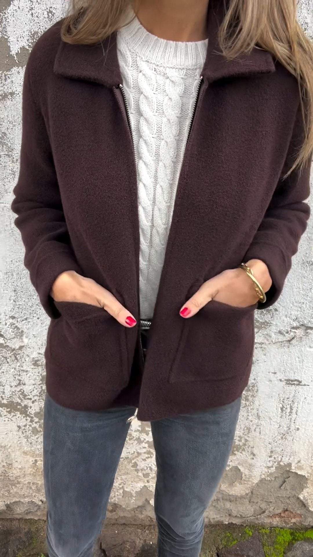 CD | Cardigan de iarnă casual și fără efort